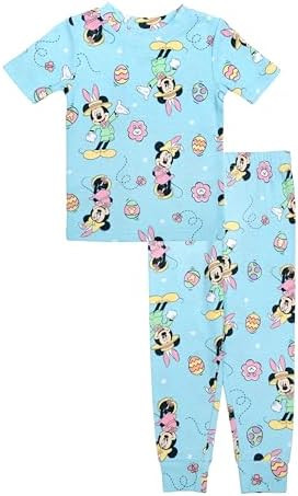Disney Unisex Kids' 2-piece Snug-fit Cotton Holiday Matching Pajama Set, Soft & Cute for Kids | Amazon (US)