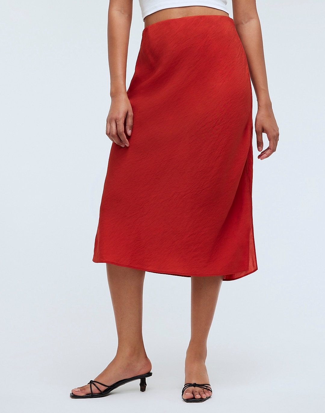 The Layton Midi Slip Skirt | Madewell