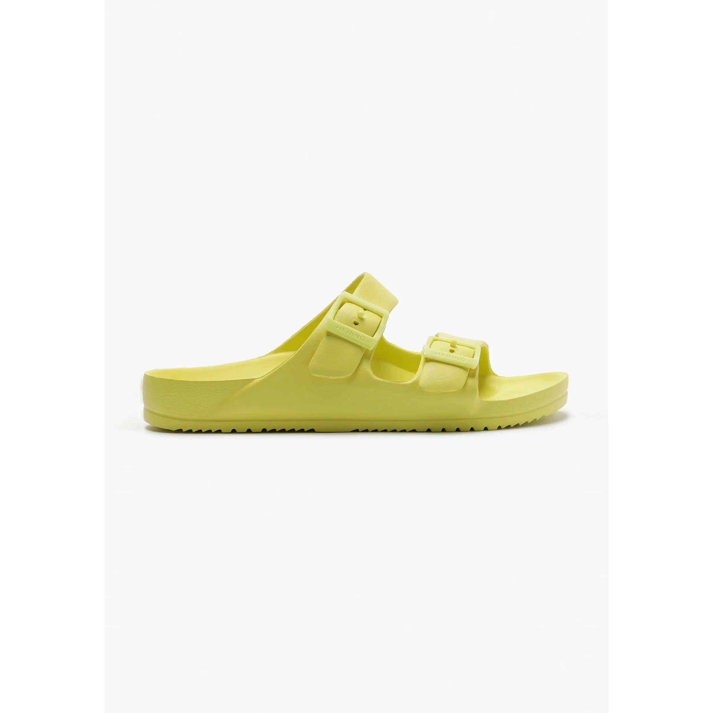 Sandália Papete Feminina Tiras Fivelas - Amarelo | Hering (BR)