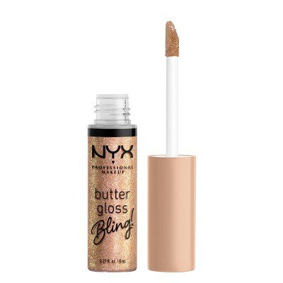 NYX Professional Makeup Butter Gloss Bling Non Sticky Lip Gloss - 01 Bring the Bling - 0.27 fl oz | Target
