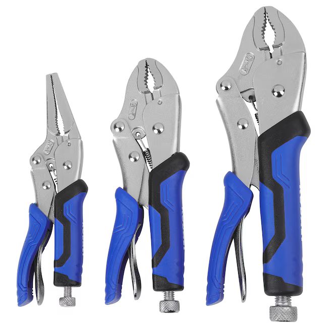 Kobalt 3-Pack Locking Plier Set | Lowe's