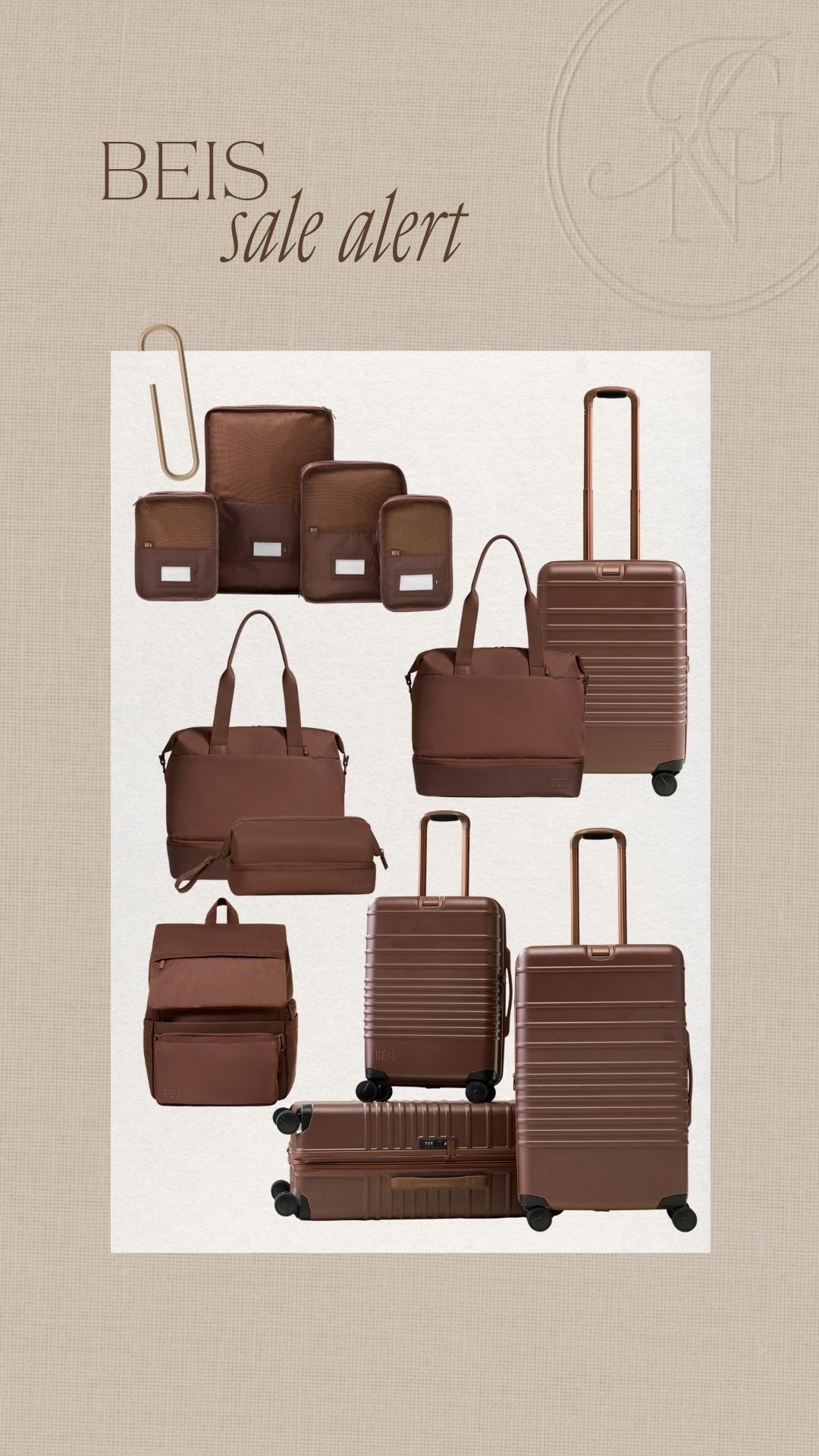 @beistravel is having up to 20% off sets 🤎 

#luggage #travel #packing #carryon #weekender #suitcase #packingcubes #beis

#LTKSaleAlert #LTKTravel