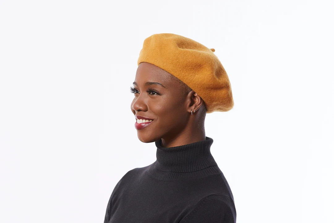 Felted Wool Beret: Mustard Brown Classic Winter Hat - Etsy | Etsy (US)