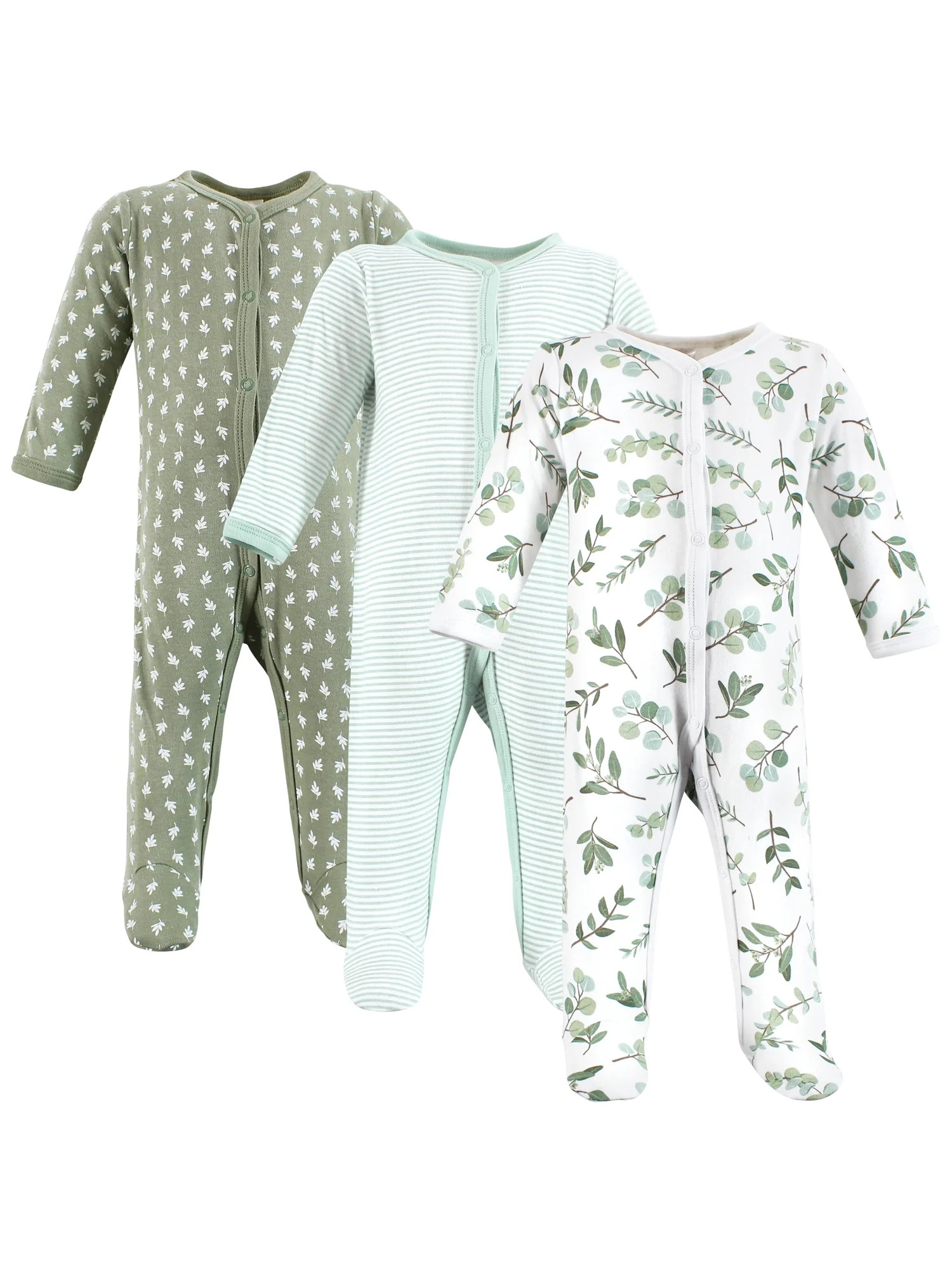 Hudson Baby Long Sleeve Sleep and Play, 3-Pack, Newborn-9 Months | Walmart (US)