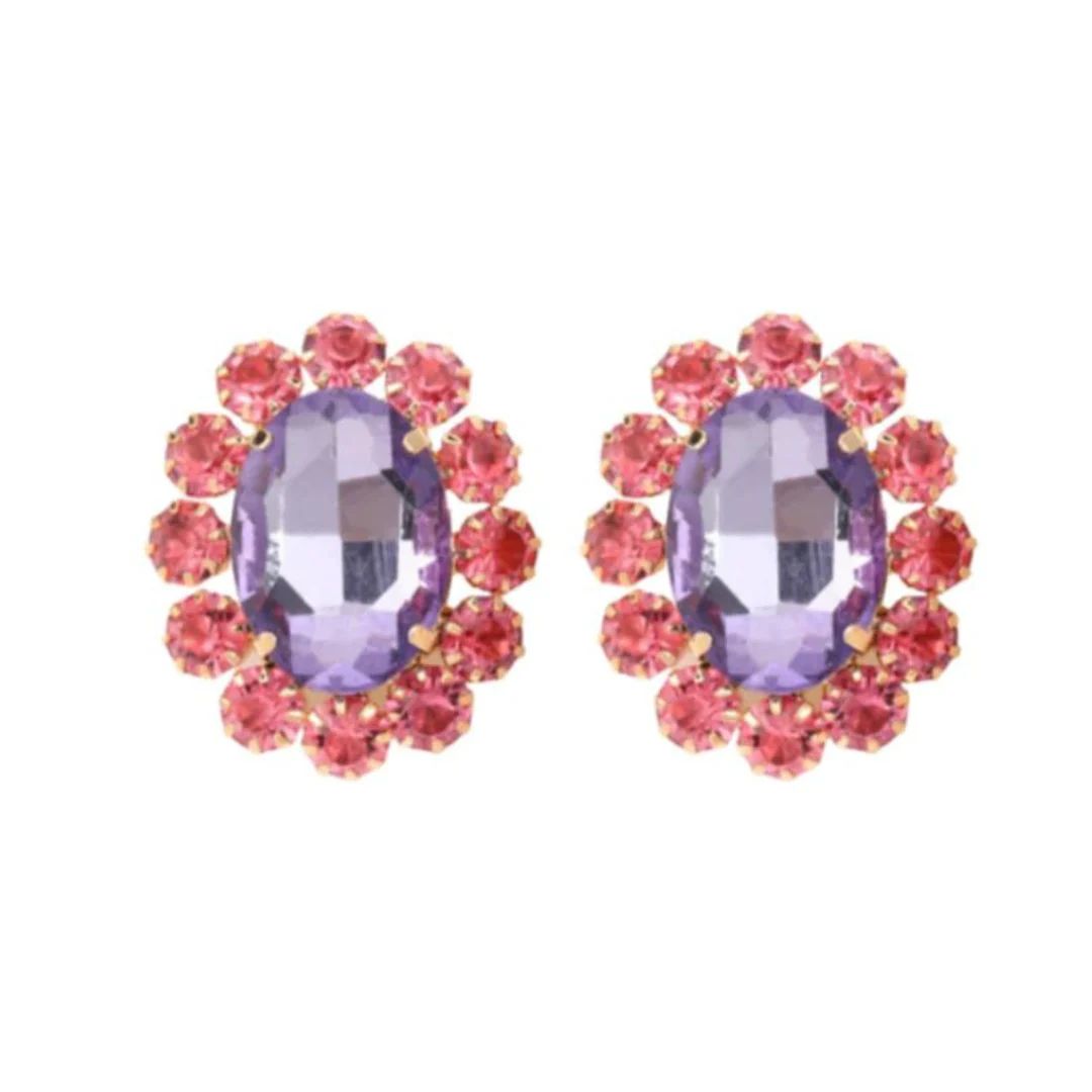 Red Carpet Ready Studs - Purple and Pink | Accessory Concierge