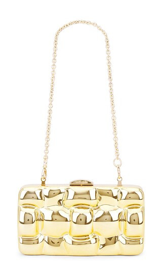 Darcy Clutch in Shiny Gold | Revolve Clothing (Global)