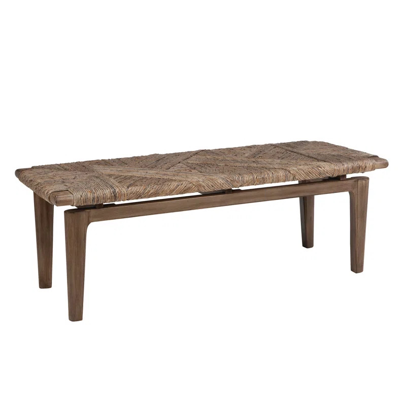 Vanowen Geometric Bench Sandstone | Wayfair North America