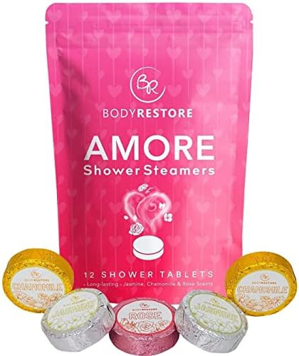 BodyRestore Shower Steamers Aromatherapy 12 Packs - Valentines Gifts for Women and Men, Shower Ba... | Amazon (US)