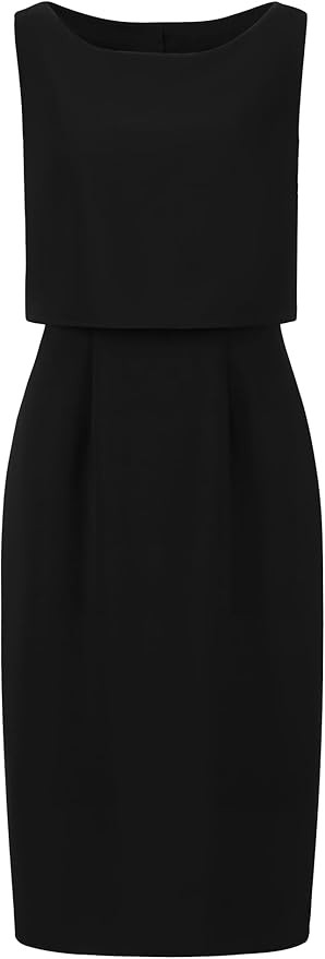 Women's Boat Neck Pencil Dresses Sleeveless Funeral Work 2024 Sheath Dress | Amazon (US)