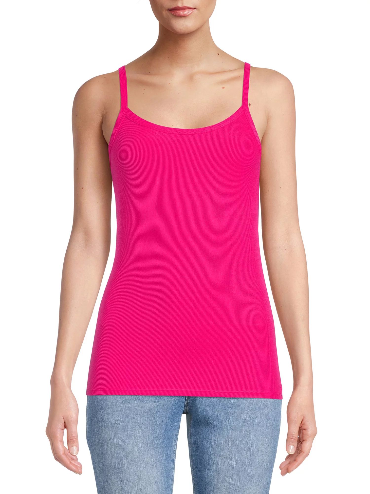 No Boundaries Juniors’ Ribbed Cami - Walmart.com | Walmart (US)