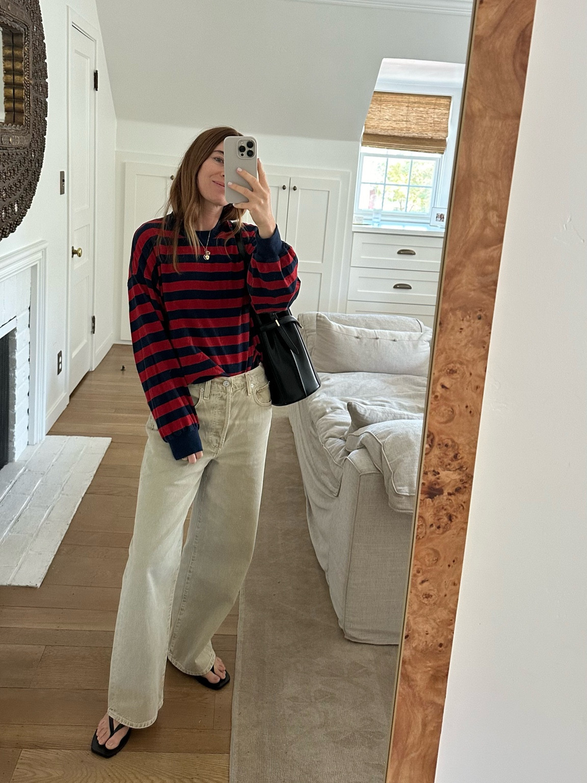 Casual working from home and errands today — tee is super soft and just comfy easy. And my jeans are on sale with code STYLE