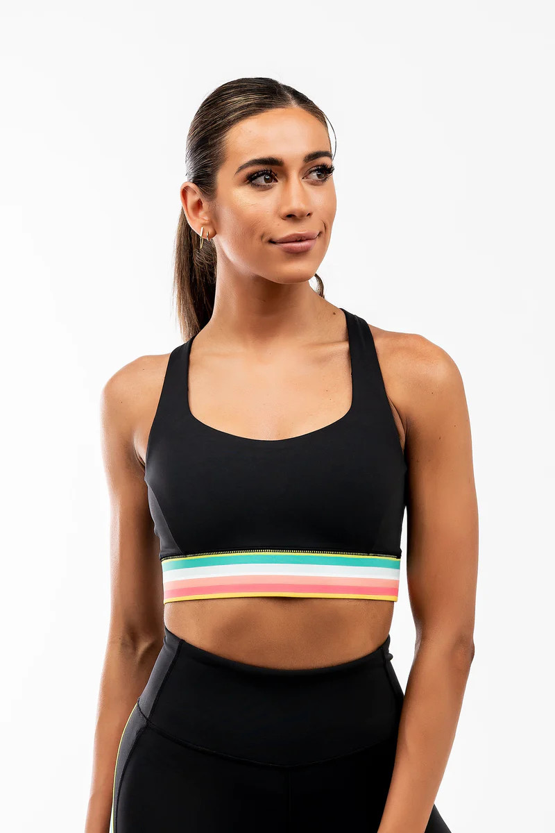 Cross Back Bra - Black Maize | IVL COLLECTIVE