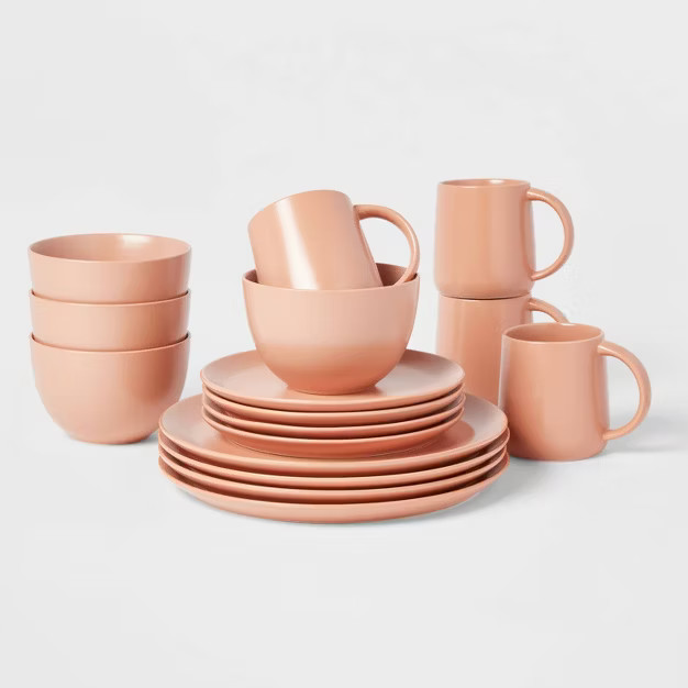 16pc Stoneware Acton Dinnerware Set - Threshold™ | Target