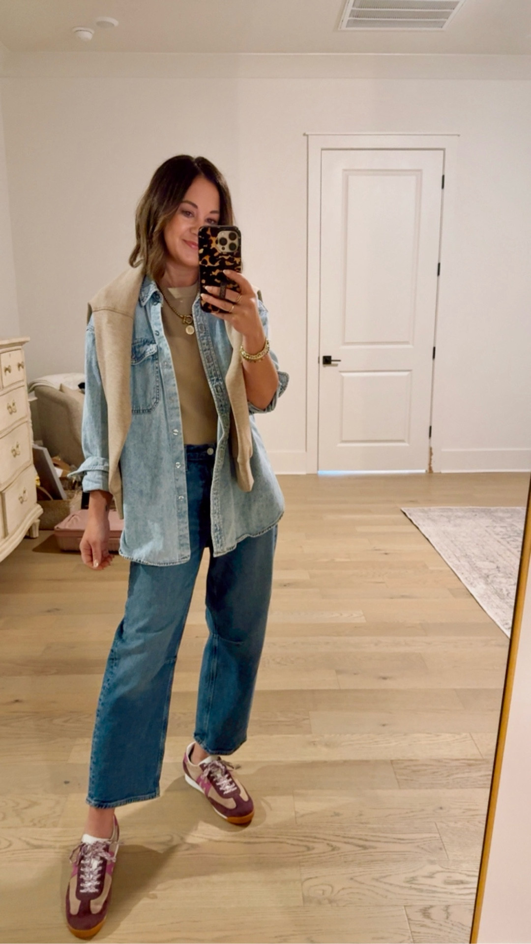 Taking the kids to mammoth cave today! Wearing my favorite comfortable jeans and fashion sneakers / layered with a tee / long denim shirt and the best sweatshirts from Spanx - use code BESTYLEDCOXSPANX on first time purchases plus free shipping 

#LTKdayinmylife #LTKOver40 #LTKootd