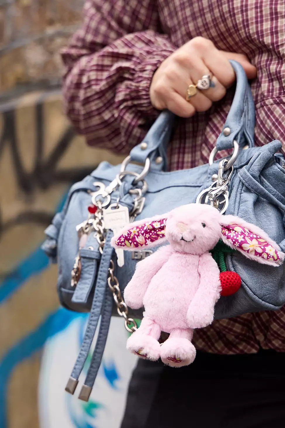 Jellycat Amuseable Thistlepop Blossom Bunny Plush Keyring ALL at Urban Outfitters | Urban Outfitters UK
