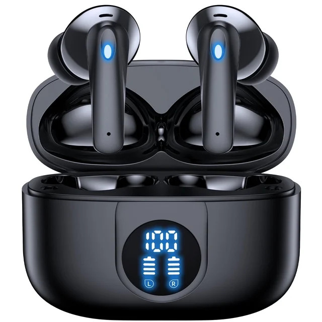 VEAT00L P91 Wireless Earbuds, Bluetooth Headphones V5.4  Stereo Ear buds with  Noise Cancelling M... | Walmart (US)
