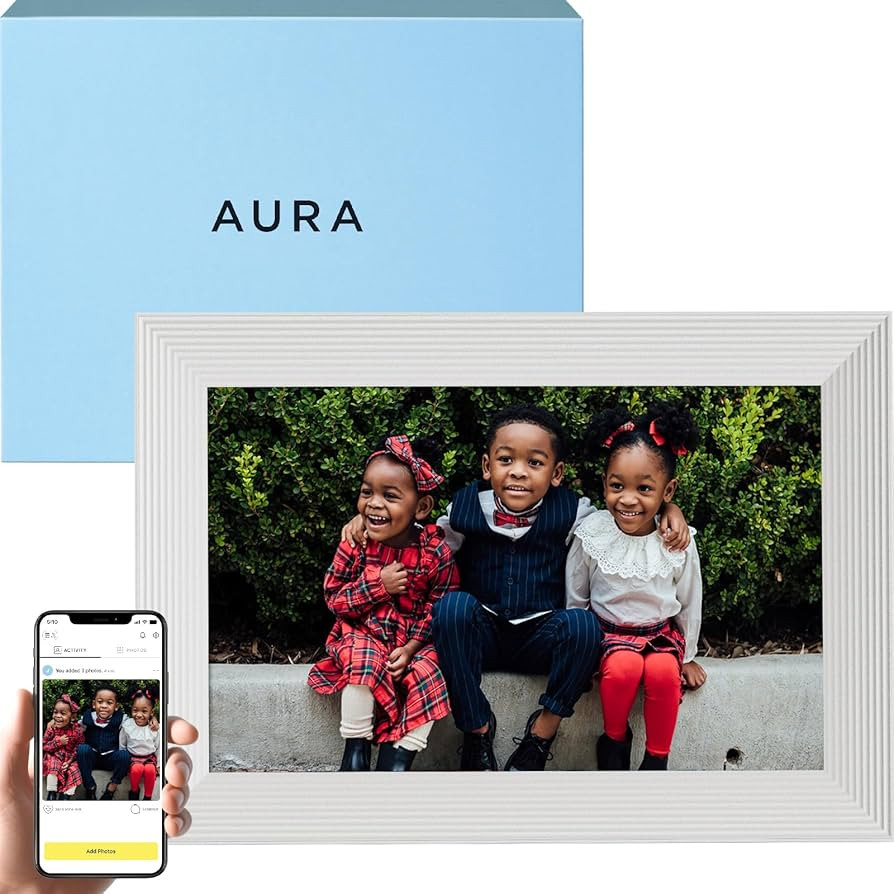 Aura Digital Picture Frame - 10.1" HD Display | Wirecutter's Best Digital Frame for Gifting - Sen... | Amazon (US)