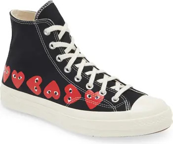 Comme des Garçons PLAY x Converse Gender Inclusive Chuck Taylor® Heart High Top Sneaker | Nords... | Nordstrom