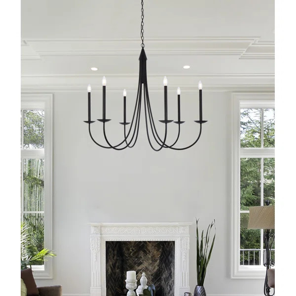 Coledale 6 - Light Candle Style Geometric Chandelier | Wayfair North America