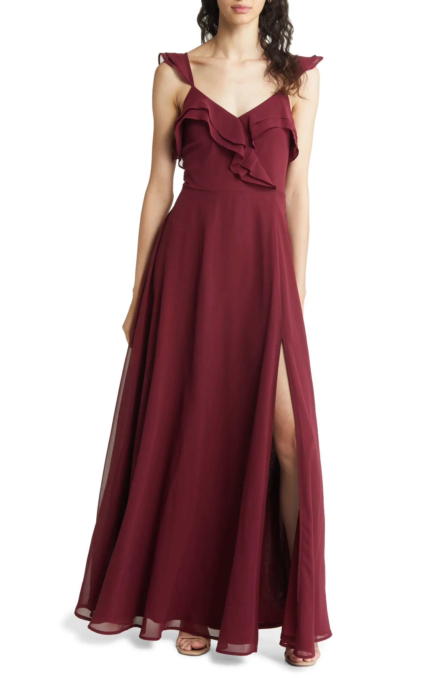 Adorning Glances Ruffle Gown | Nordstrom