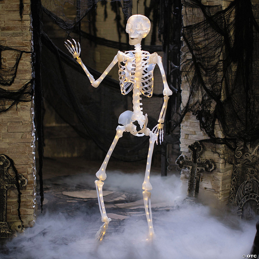 5 Ft. Light-Up Translucent Plastic Skeleton Decoration | Oriental Trading Company