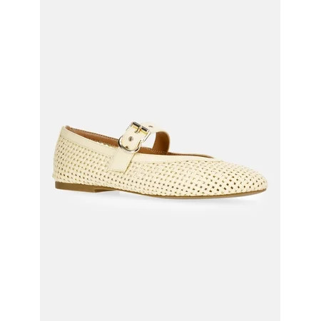 Free Assembly Women s Woven Mary Jane Ballet Flats | Walmart (US)