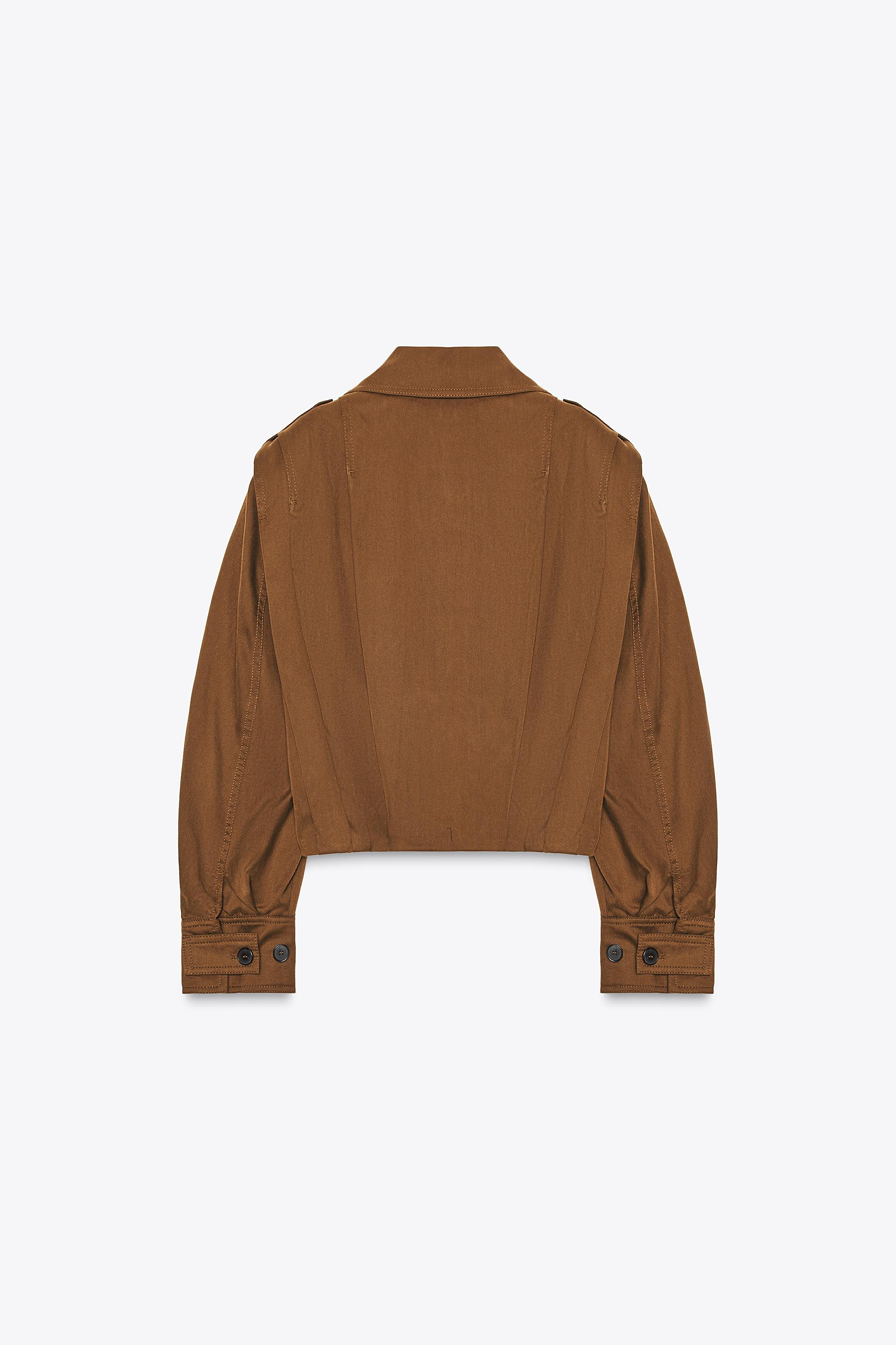 PLEATED JACKET WITH TABS ZW COLLECTION | Zara UK