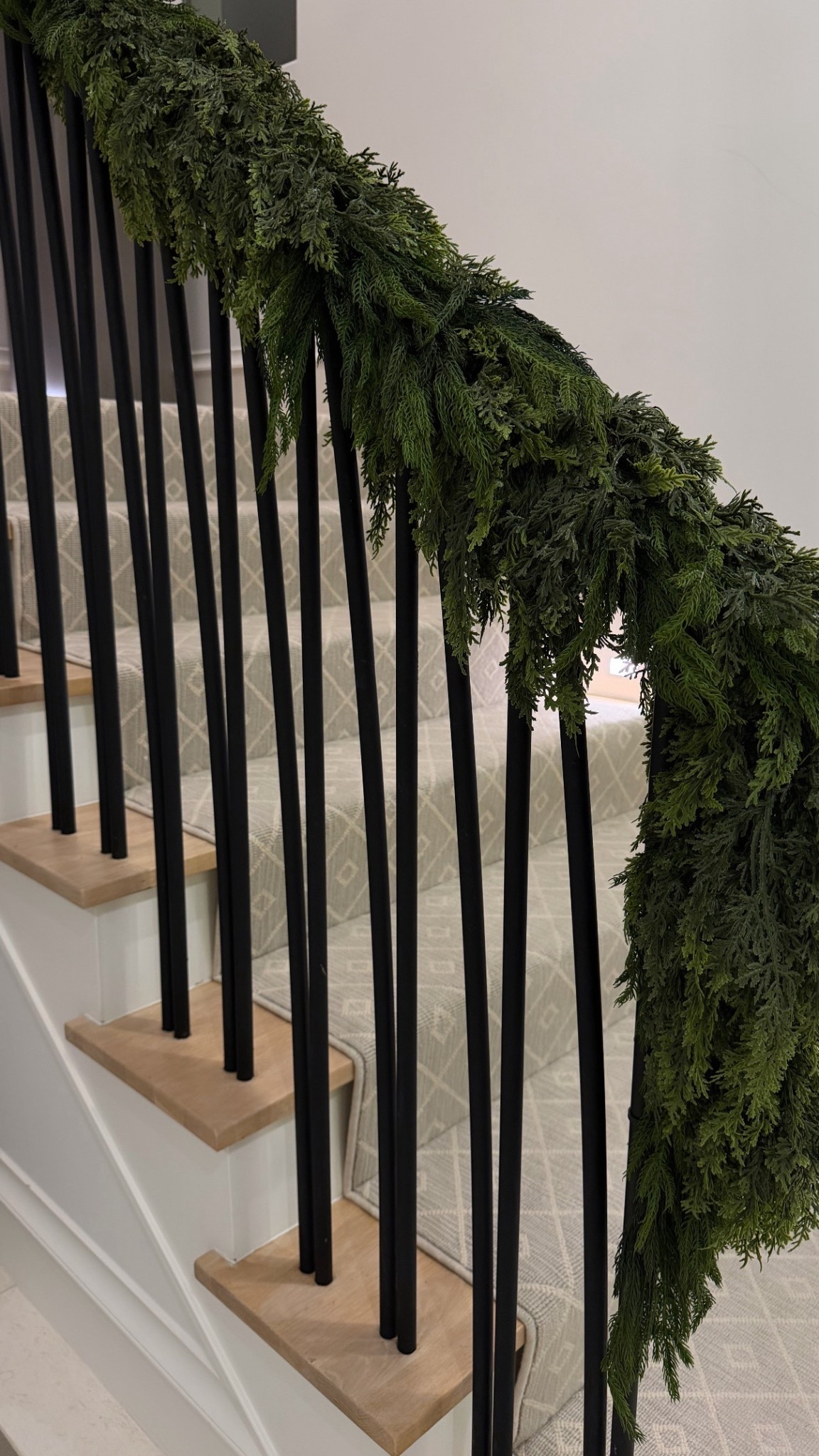 To get this fuller garland look I twist two different kinds of garland together! Linked below. 

#LTKHome #LTKHoliday #LTKSeasonal