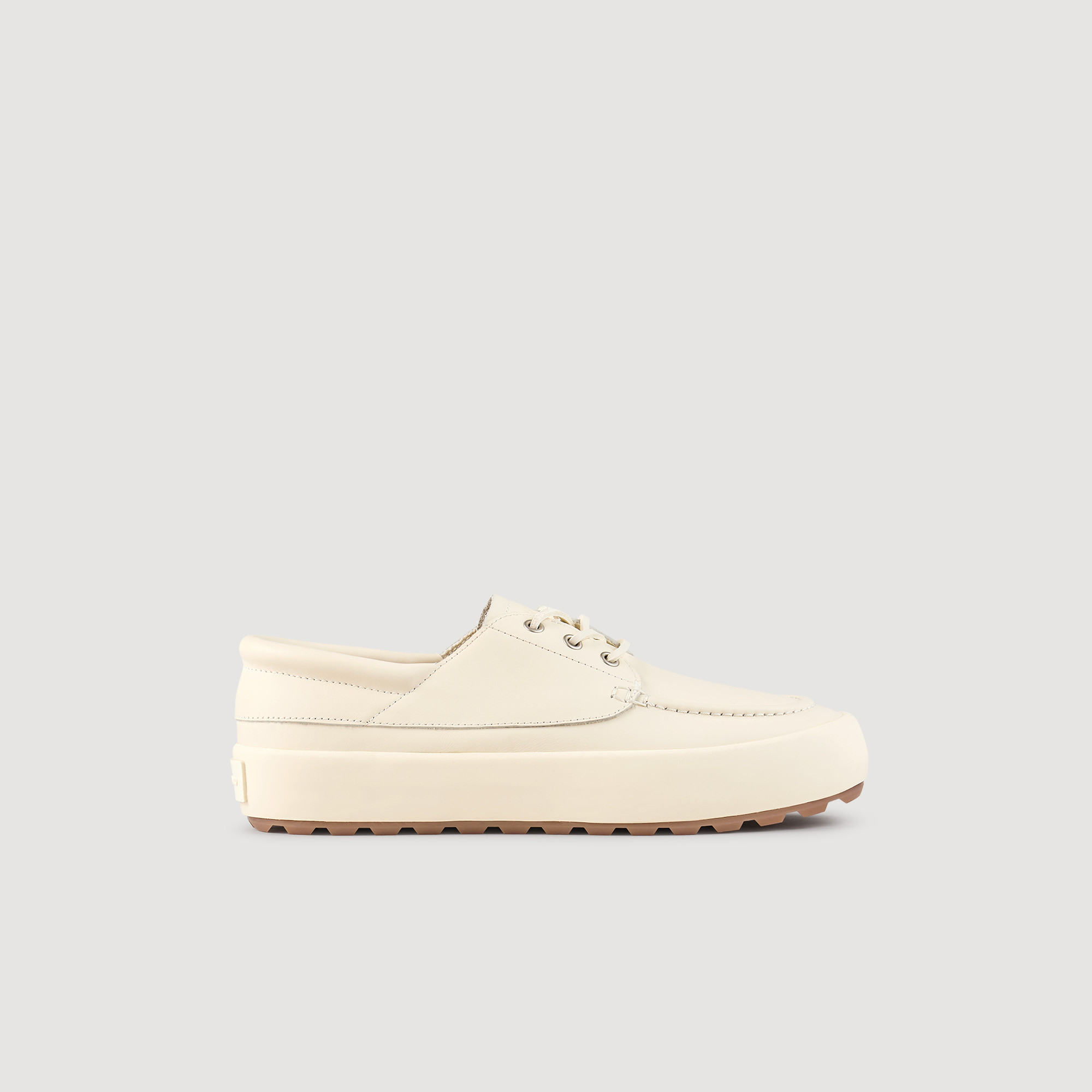 Leather boat shoes | Sandro US | Sandro-Paris US