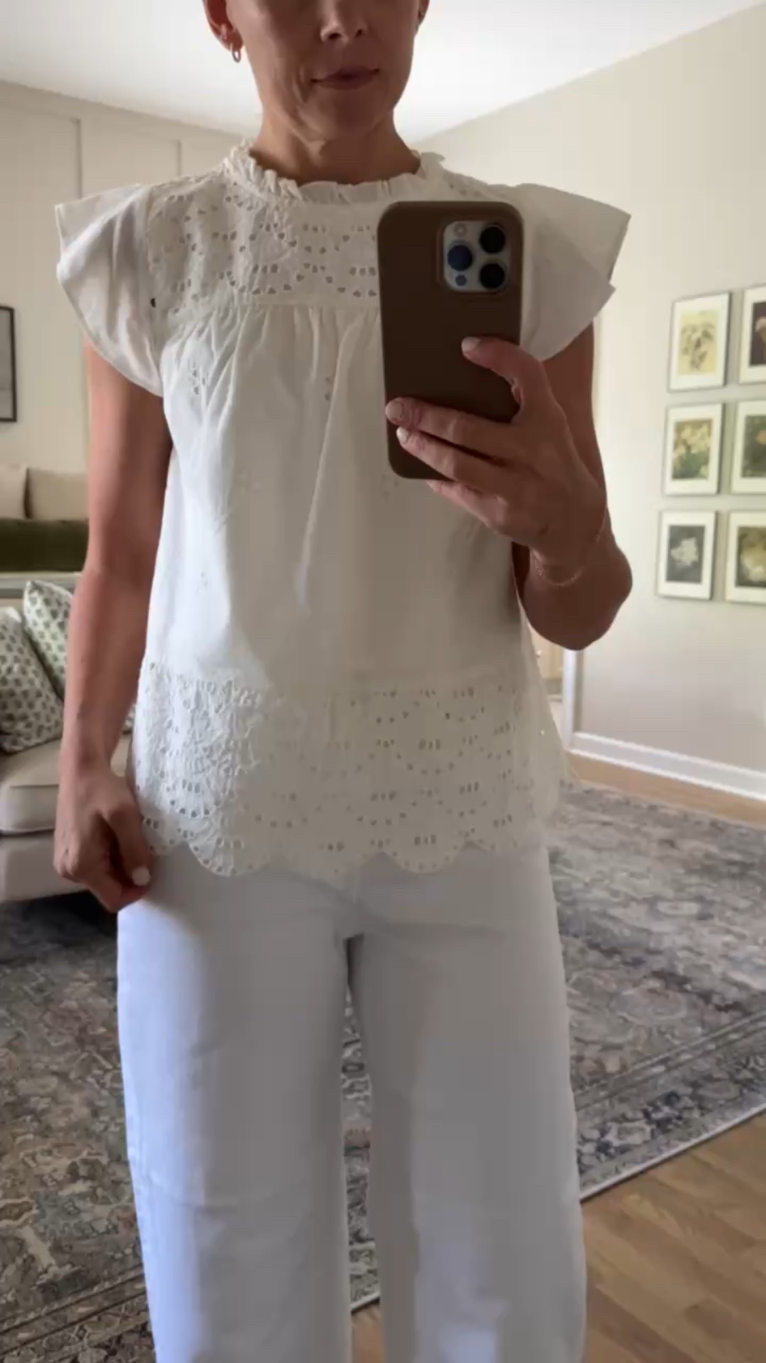 Loving the details on this shirt! It’s more cream than white, but I love the scalloped edge! 
#LTKWalmart #WalmartFashion #WalmartPartner

#LTKFindsUnder100 #LTKStyleTip #LTKFindsUnder50