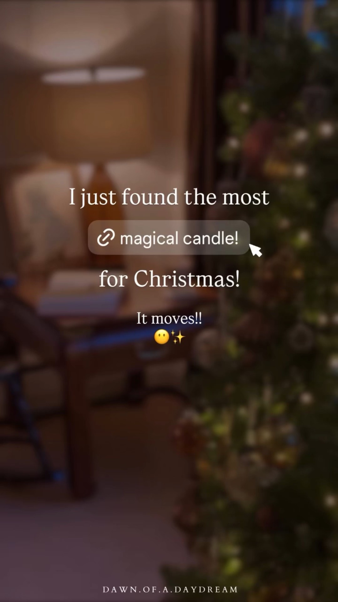 I just found the most for Christmas! It moves!!
😶✨