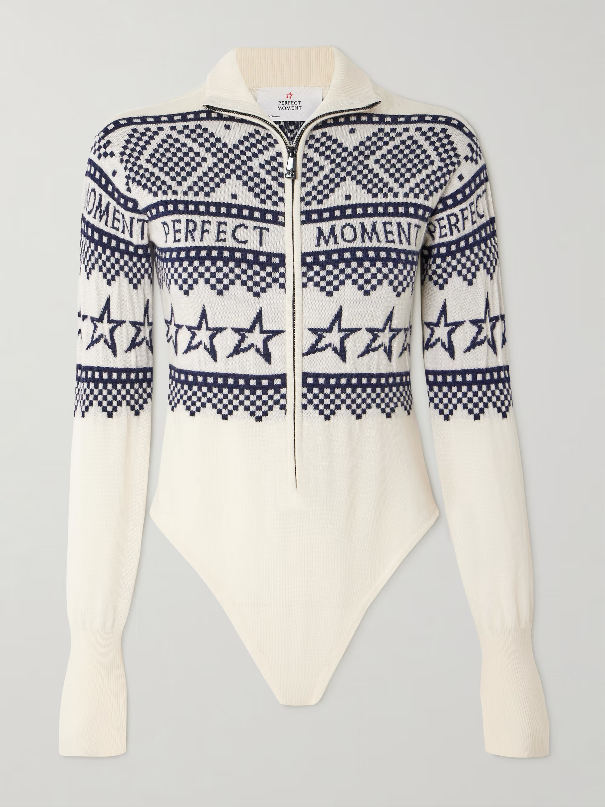 Holiday intarsia merino wool bodysuit | NET-A-PORTER (US)