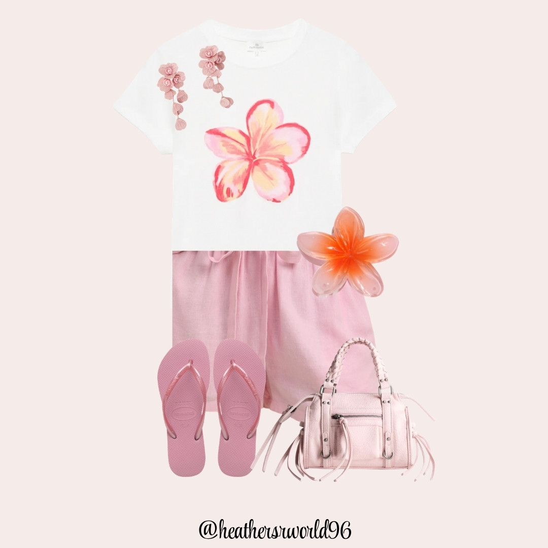 Hawaii Daytime Outfit Inspiration 
Pinks, hibiscus flowers and haviana flip flops for the perfect daytime outfit. 

#hawaiioutfit #lookbook #outfitinspiration #vacationstyle #hawaiistyle #islandstyle #fashionlookbook #holidaystyle #resortwear 
 

 #LTKFashionMonth #LTKsummer
