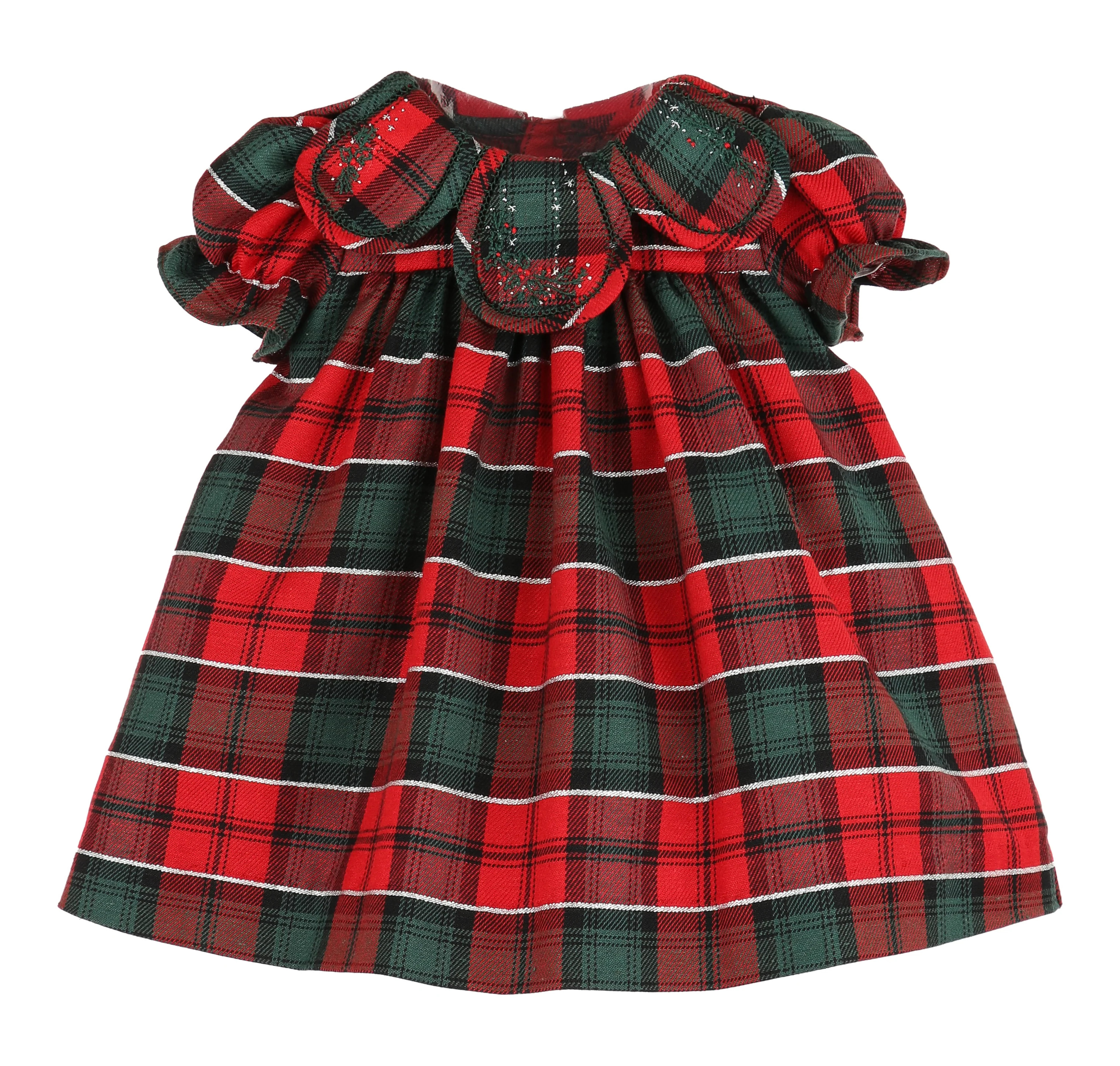 Sophie and Lucas Tartan Tidings Petal Float Dress | JoJo Mommy