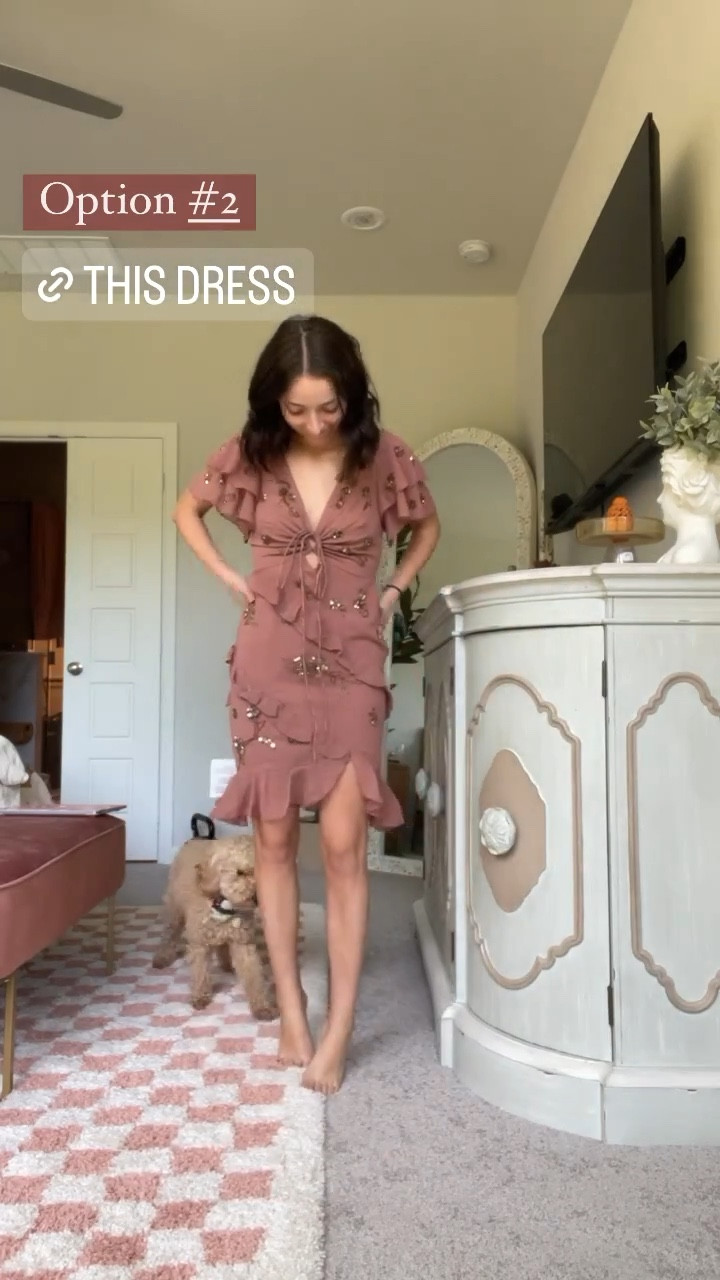 This dress was option #2 for the rehearsal dinner! #wedding #weddingguest #dress

#LTKfit #LTKFind #LTKstyletip