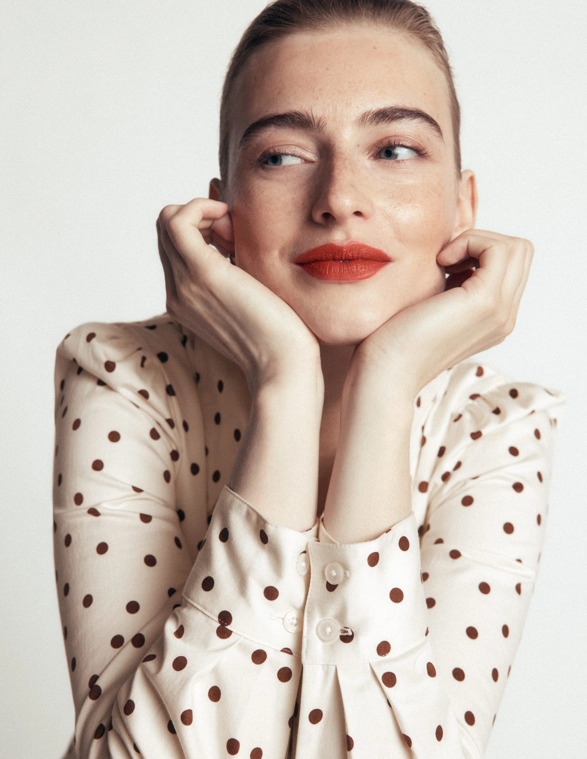 Julia Darted Cotton Shirt-Ivory, Boden Spot | Boden (US)