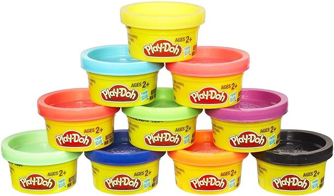 Play-Doh Party Pack 10 1oz Cans of Assorted Color | Amazon (US)