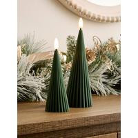 Very Home Set of 2 Tree Shape LED Christmas Candles | Very (UK)