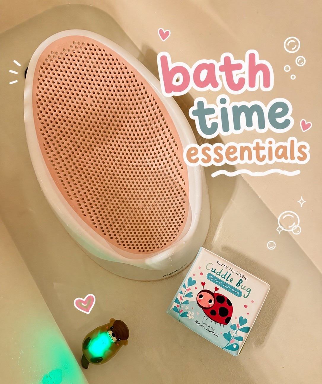 Bath time essentials #bathtime #bath #newmom
