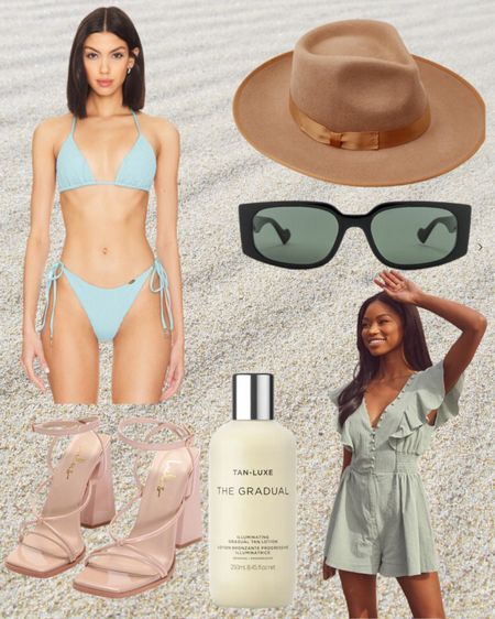 Check out this vacation outfit inspiration 

Vacation outfit, trip, travel, bikini, swimsuit, beach, pool, fashion, one piece swimsuit, sandals, heels, tanner, romper, sunglasses, bucket hat, Europe 

#LTKswim #LTKstyletip #LTKtravel