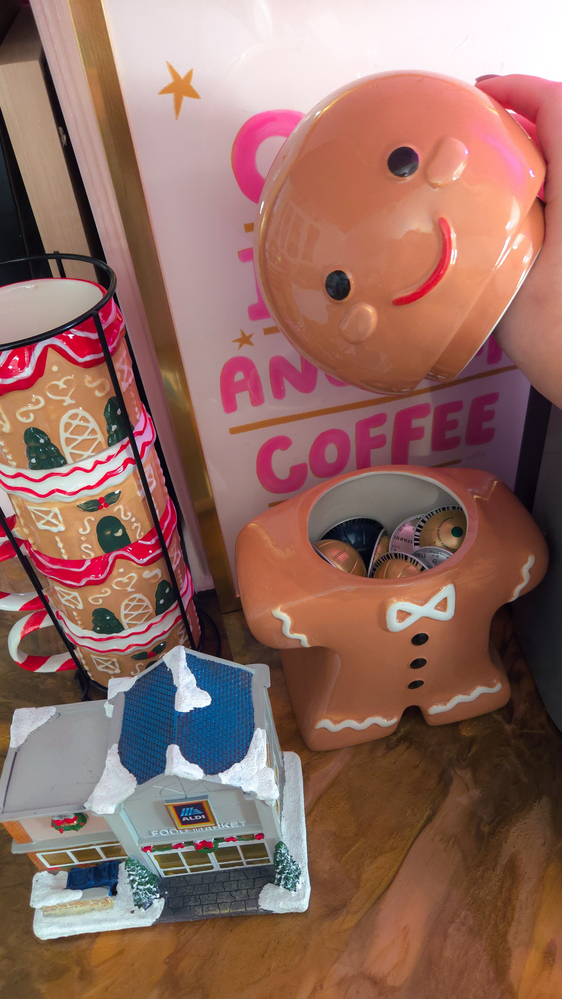 If you need another reason to pick up this Walmart gingerbread cookie jar, I'm using mine to store Nespresso pods. Could work for kcup storage too! 🎄🎀☕️

#LTKHoliday #LTKSeasonal #LTKGiftGuide