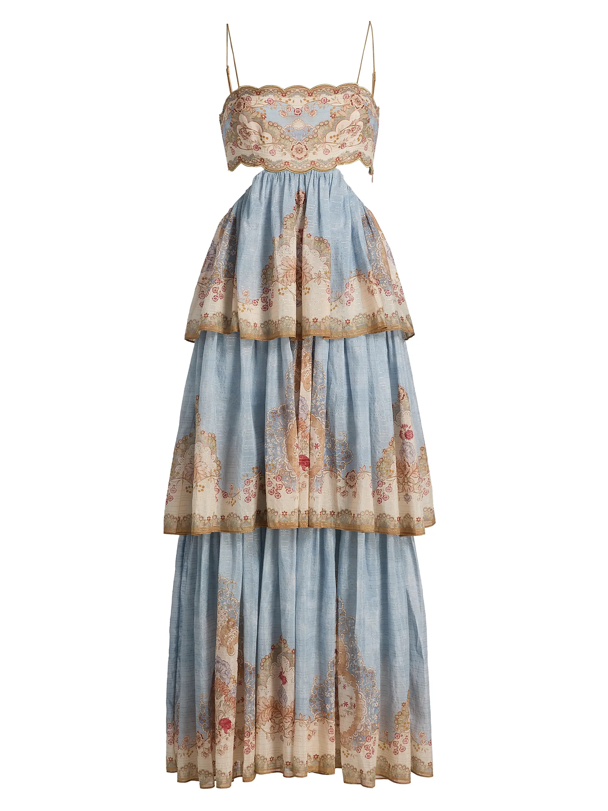 Zimmermann Daylight Printed Tiered Maxi Dress | Saks Fifth Avenue | Saks Fifth Avenue