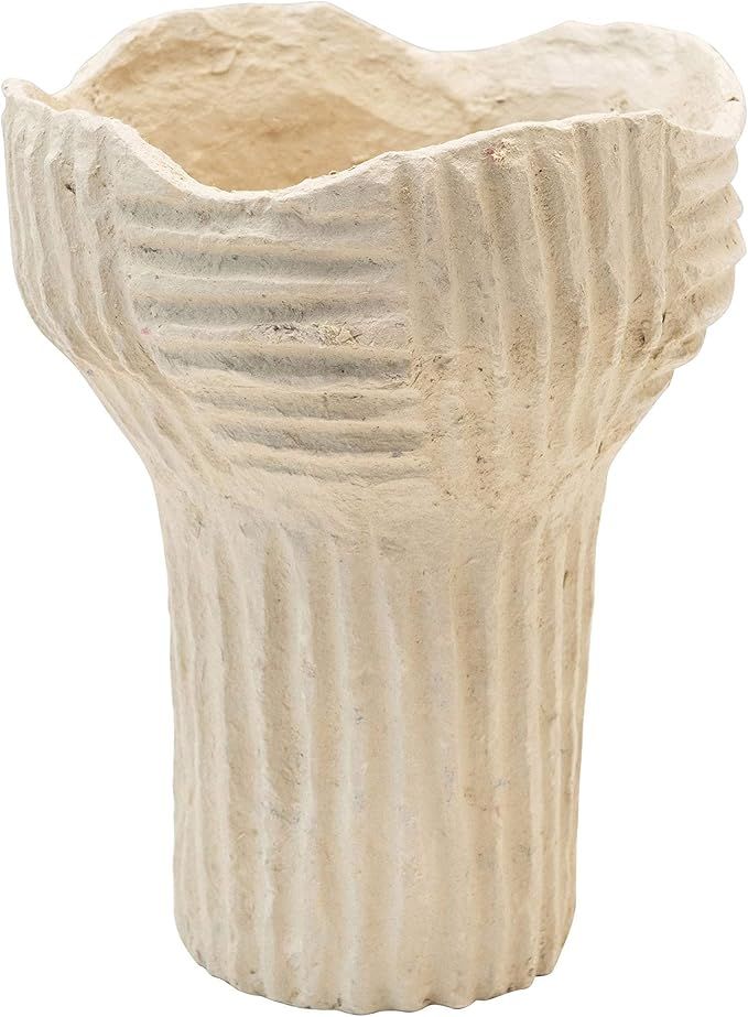 Creative Co-Op Handmade Paper Mache, Natural (Each One Will Vary) Vase | Amazon (US)