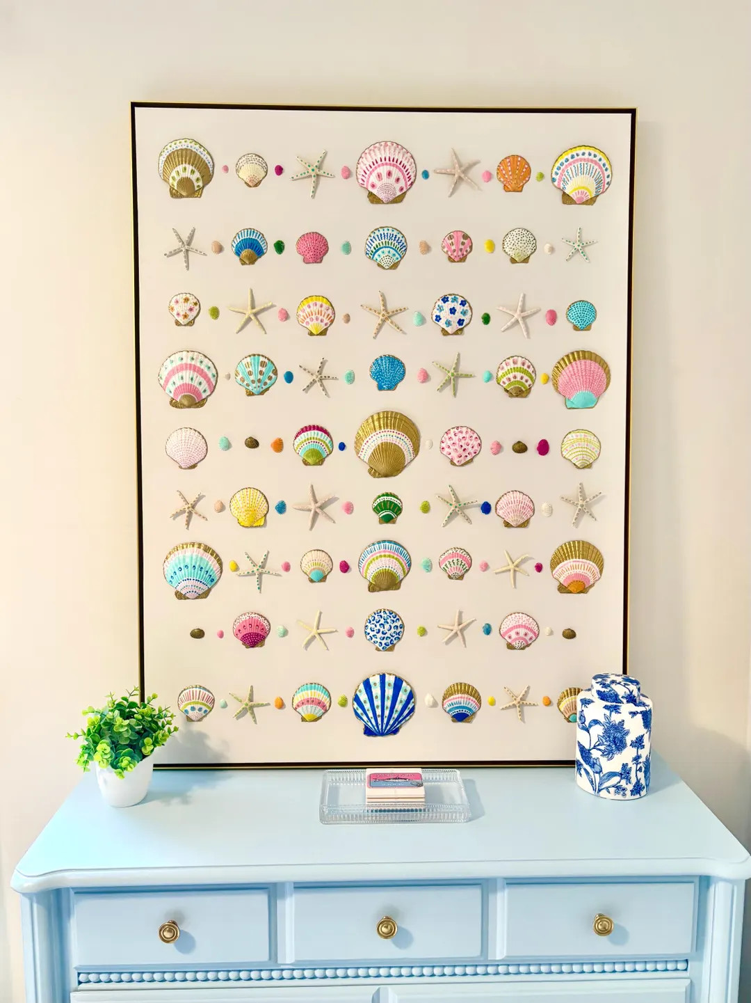 Custom Framed Shell Canvas Art | Etsy (US)