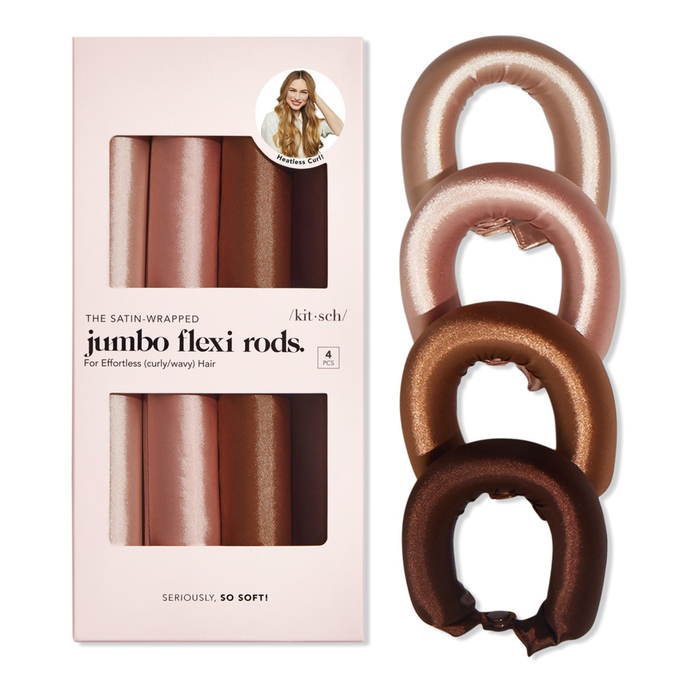 Kitsch Rosewood Jumbo Satin Flexi Rods | Ulta