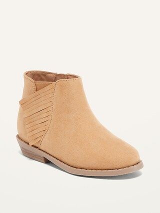 Faux-Suede Fringe Booties for Toddler Girls | Old Navy (US)