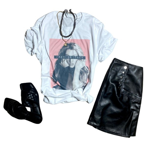 Free Britney Graphic Tee(Vintage Feel) | Sassy Queen