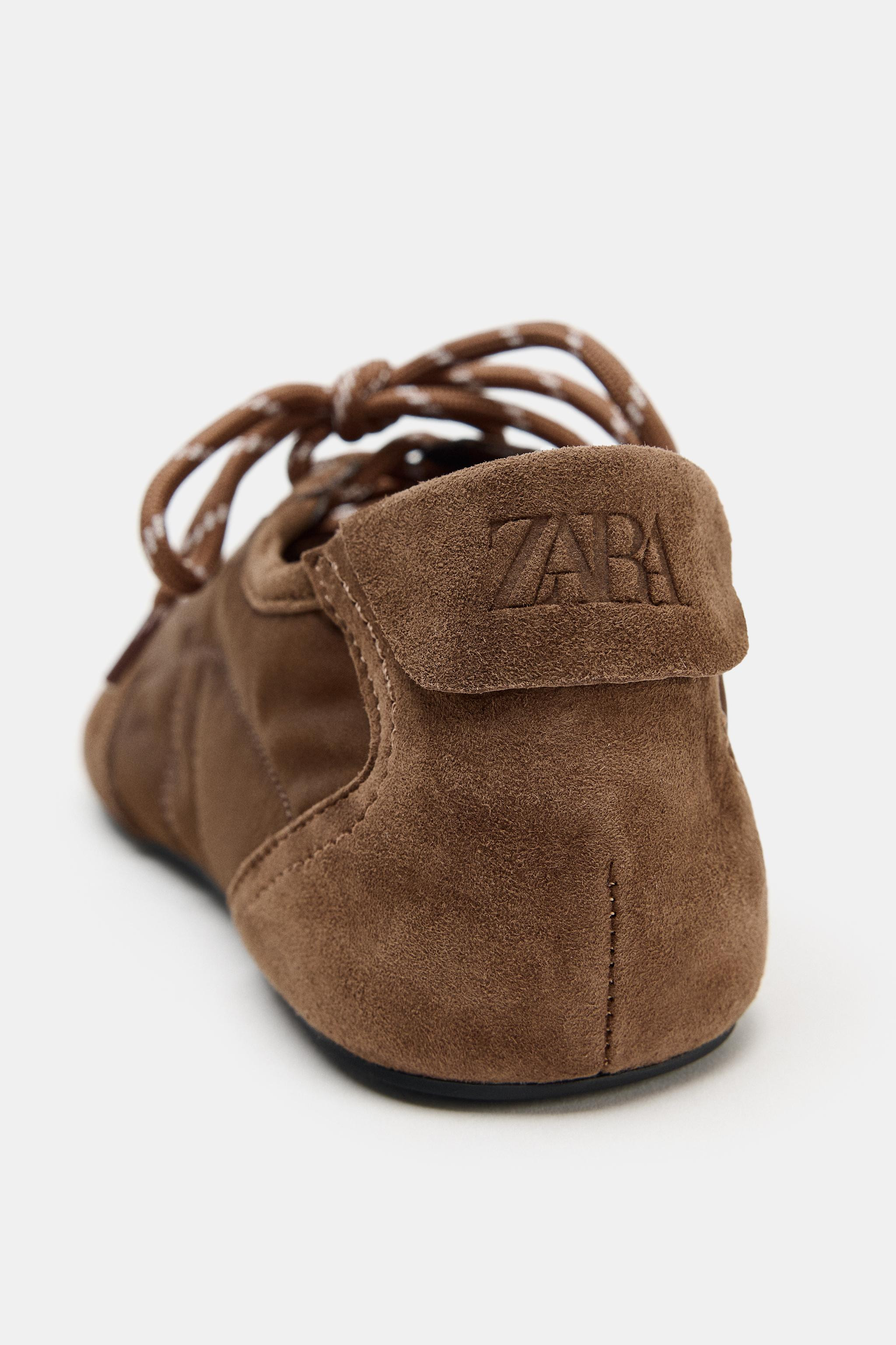COMBINATION BALLET FLATS | Zara US