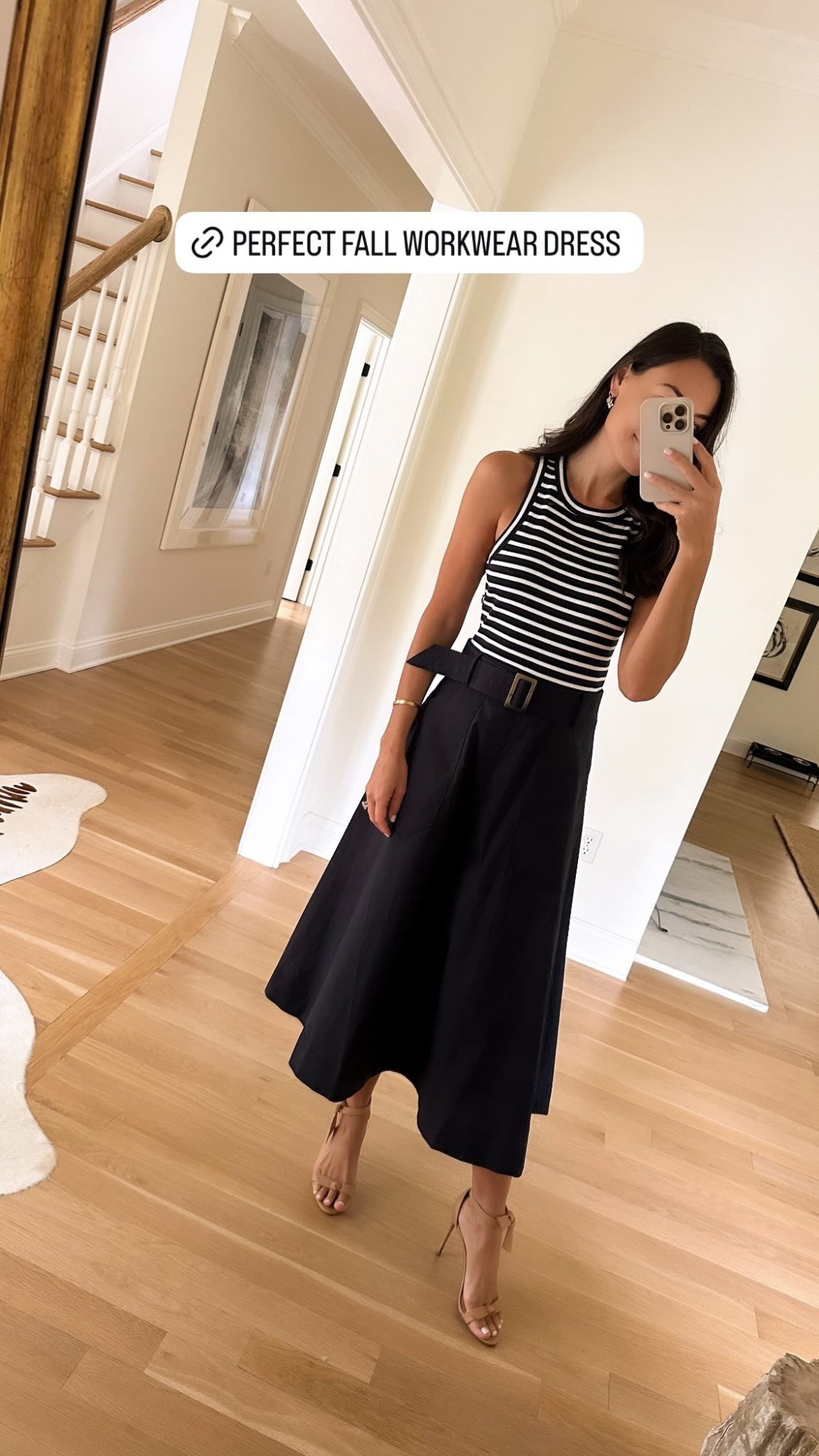 Stripe workwear dress. 

#LTKWorkwear #LTKSeasonal #LTKStyleTip