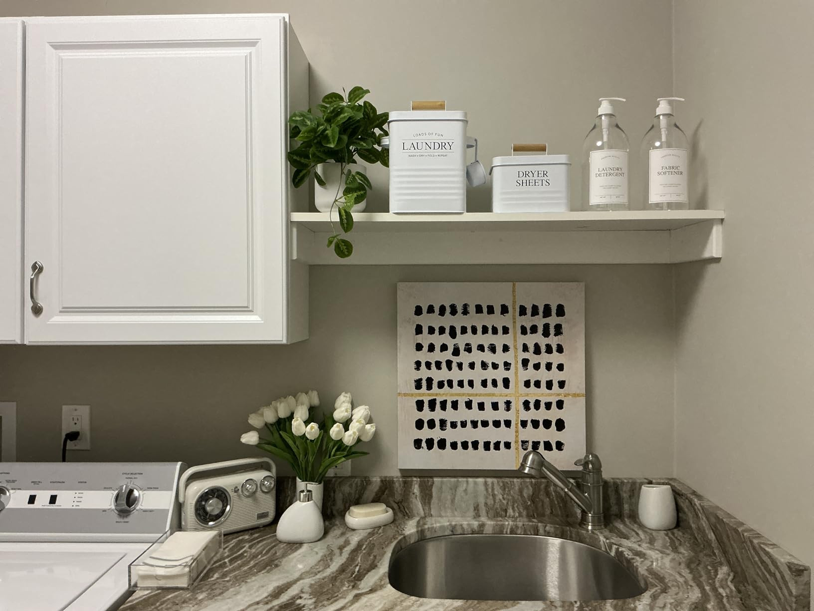 Calindiana Laundry Detergent Dispenser for Laundry Room Organization, Clear 64oz PET Plastic Land... | Amazon (US)